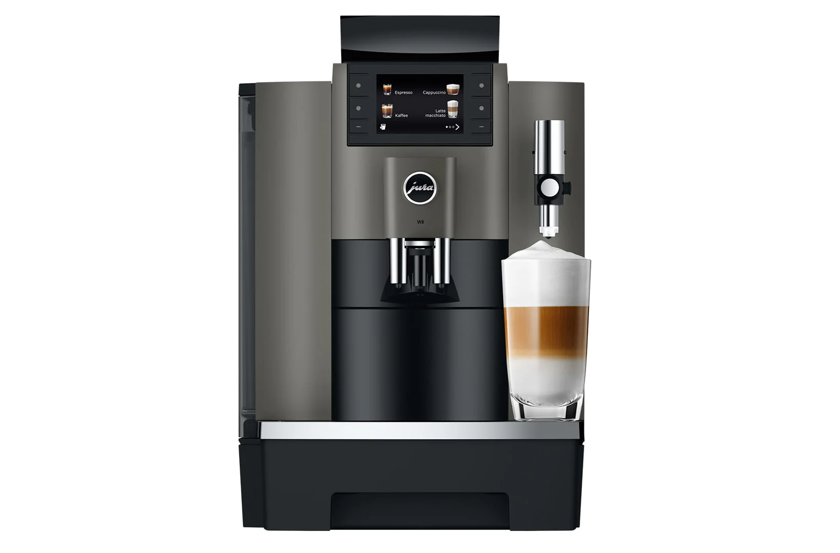 JURA W8 Dark Inox (EA) with free coffee worth €65